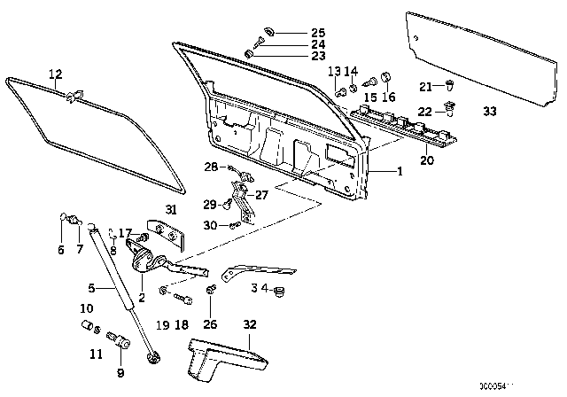 1994 BMW 530i  Bar Left Diagram for 51318149743