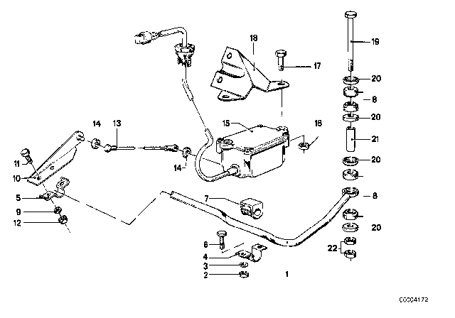 1979 BMW 733i  Stabilizer Support Diagram for 33311119289