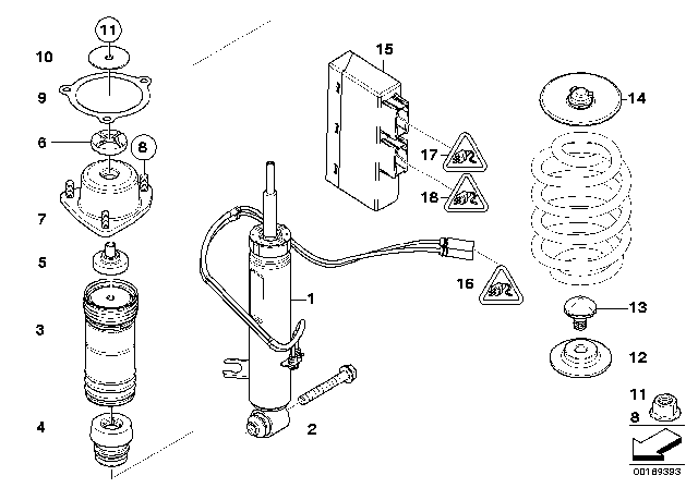 2009 BMW X5  Sealing Grommet Diagram for 33536870723