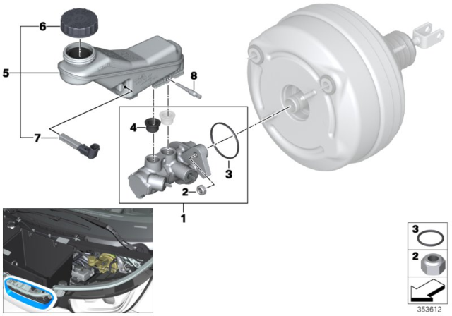 2020 BMW i3s  Warning Switch Diagram for 34336796853