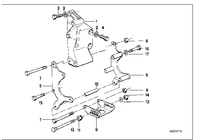 1987 BMW 735i  Hex Bolt Diagram for 07119913698