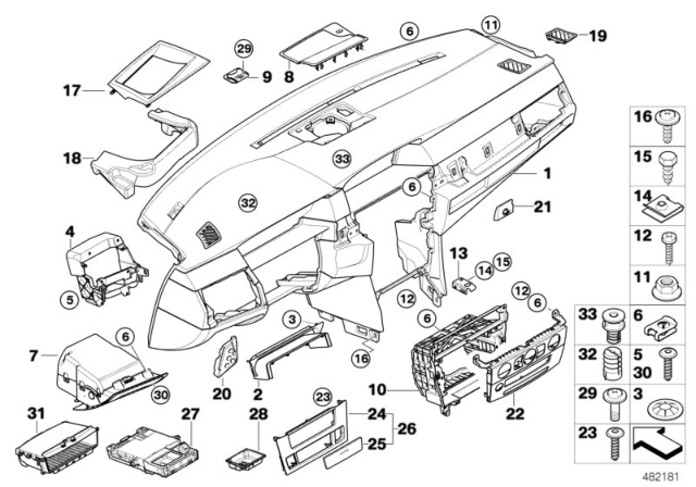 2009 BMW 528i xDrive Screw Diagram for 07146963839