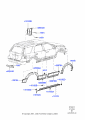 Diagram for 2005 Ford Freestyle Exterior Moldings