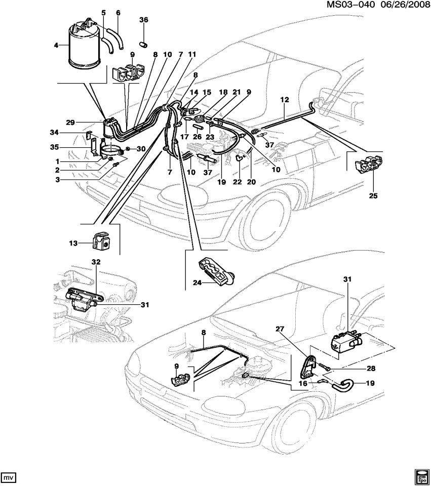 GM 17087069 Valve,Evap Emission Canister Control