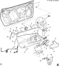 Diagram for 2008 Chevrolet Corvette Interior Trim - Door