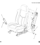 Diagram for 2007 GMC Sierra Front Seat Belts