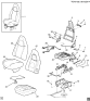 Diagram for 2006 GMC Savana Front Seat Components