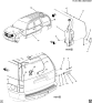 Diagram for 2010 Chevrolet Tahoe Rear Wiper Components