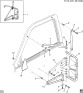 Diagram for 2006 GMC Sierra Outside Mirrors