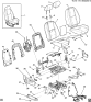 Diagram for 2009 Chevrolet Silverado Front Seat Components