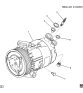 Diagram for 2009 Chevrolet Malibu A/C Condenser, Compressor & Lines