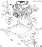 Diagram for 2009 Buick Lucerne Engine & Trans Mounting