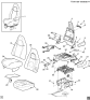 Diagram for 2006 GMC Savana Front Seat Components
