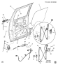 Diagram for 2007 GMC Sierra Rear Door