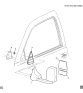 Diagram for 2006 GMC Sierra Outside Mirrors
