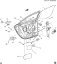 Diagram for 2008 Pontiac G6 Rear Door