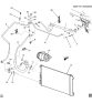 Diagram for 2009 Chevrolet Malibu A/C Condenser, Compressor & Lines
