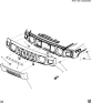 Diagram for 2006 Hummer H2 Grille & Components