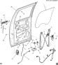 Diagram for 2007 GMC Sierra Rear Door