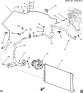 Diagram for 2009 Chevrolet Malibu A/C Condenser, Compressor & Lines
