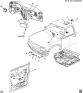 Diagram for 2008 Chevrolet Trailblazer Air Bag Components