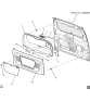 Diagram for 2010 Hummer H3T Interior Trim - Rear Door