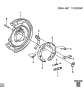 Diagram for 2005 Pontiac Vibe Rear Brakes