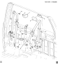 Diagram for 2006 GMC Sierra Rear Seat Belts