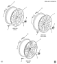 Diagram for 2020 Cadillac XT4 Wheels
