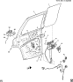 Diagram for 2007 Chevrolet Trailblazer Rear Door - Lock & Hardware