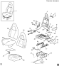 Diagram for 2006 GMC Savana Front Seat Components