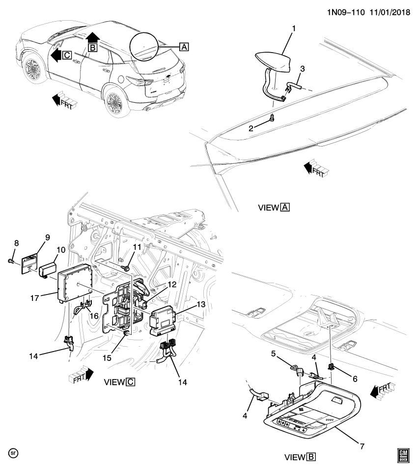 GM 85127984 MODULE ASM-COMN INTERFACE(W/M/TEL XCVR)EC