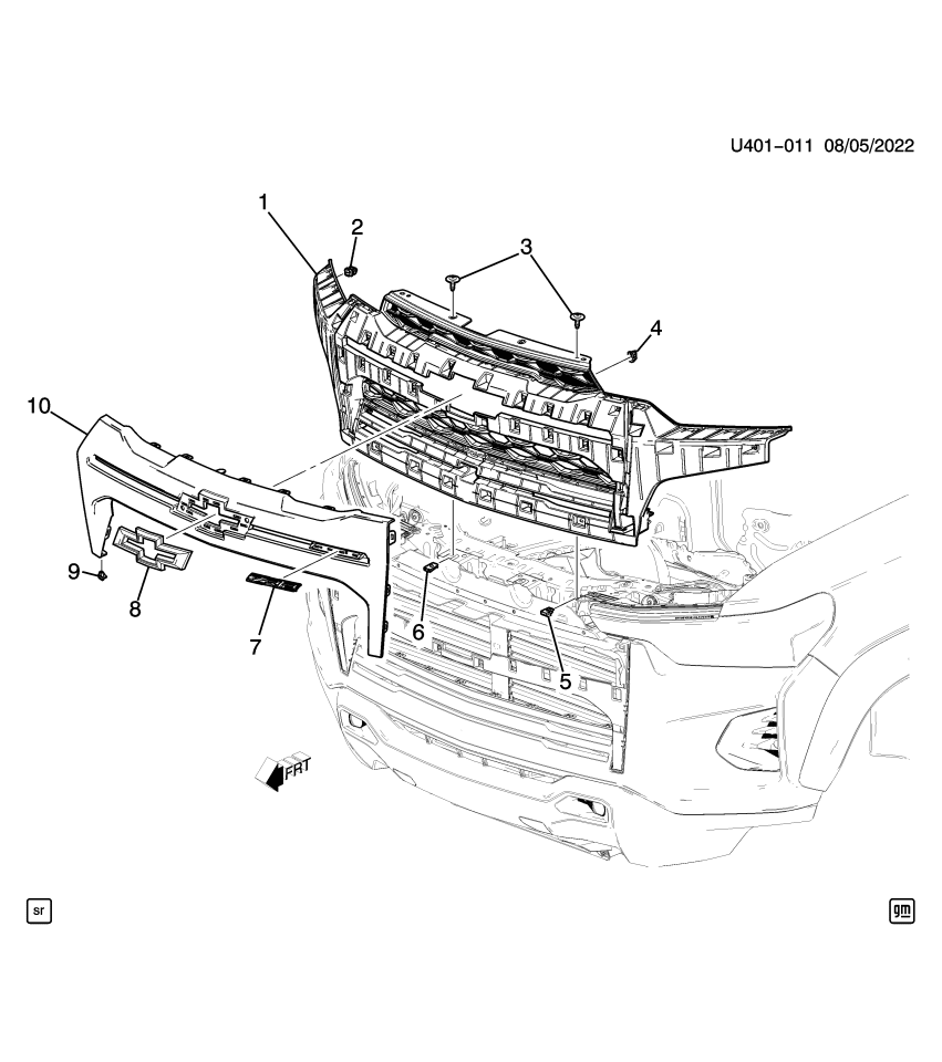 GM 11603736 NUT, HDLP