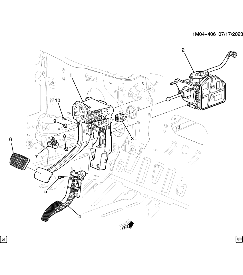 GM 85593552 PAD-BRK PED