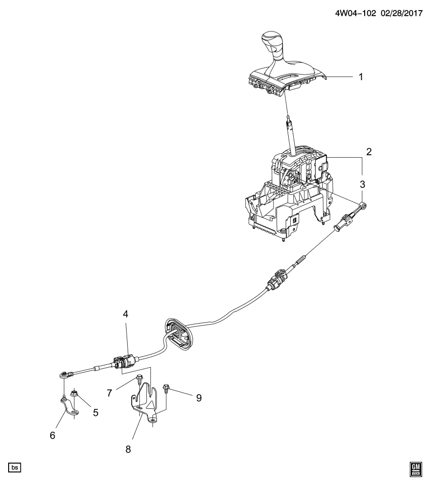 GM 13293567 Bracket-Automatic Transmission Range Selector Lever Cable