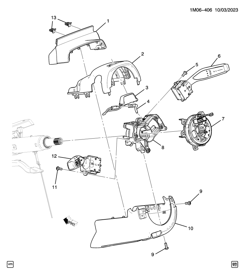 GM 13554747 CONTROL ASM-A/TRNS ELEK *BACKEN BLACKK