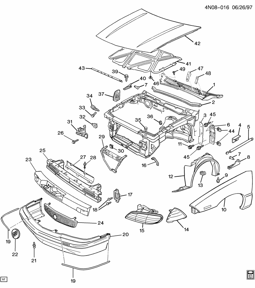 GM 22638317 Baffle-Radiator Air
