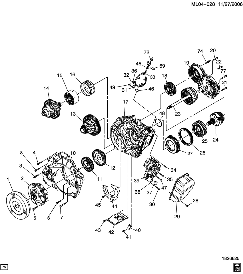 GM 24239276 Harness Asm, Automatic Transmission Wiring