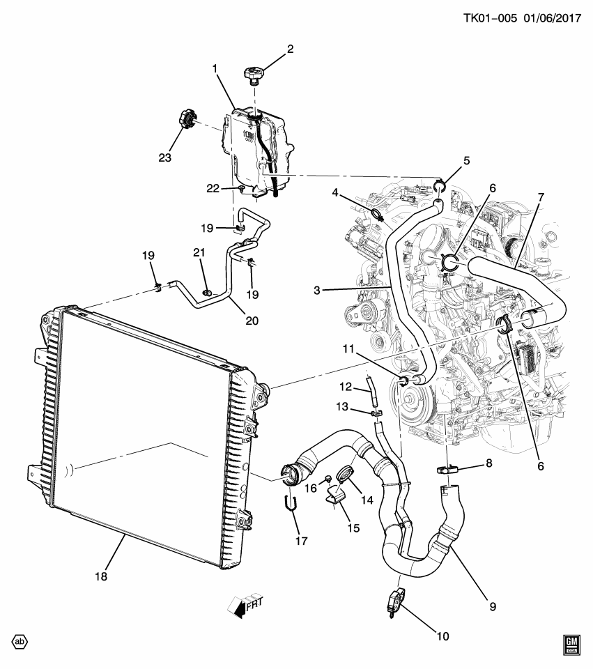 GM 11548826 Lower Hose Clamp