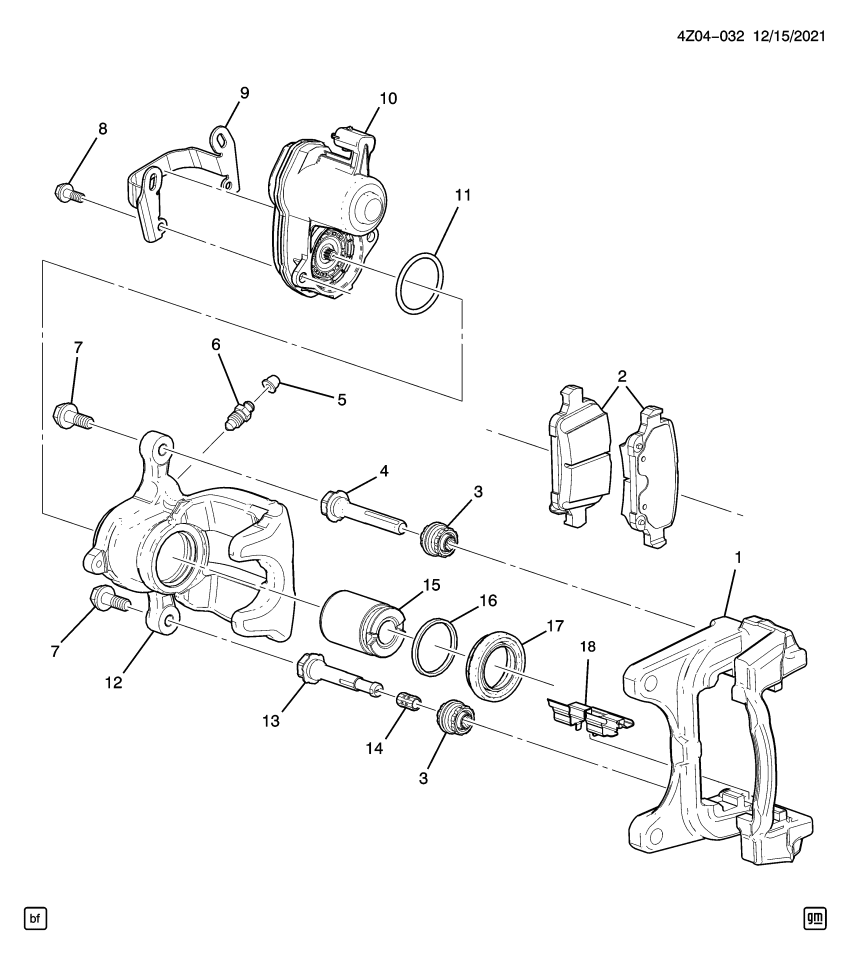 GM 84700794 Rear Pads