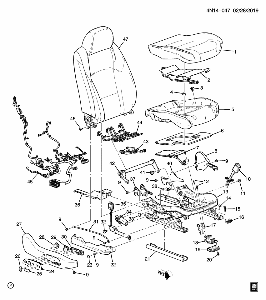 GM 84494390 Lumbar Switch