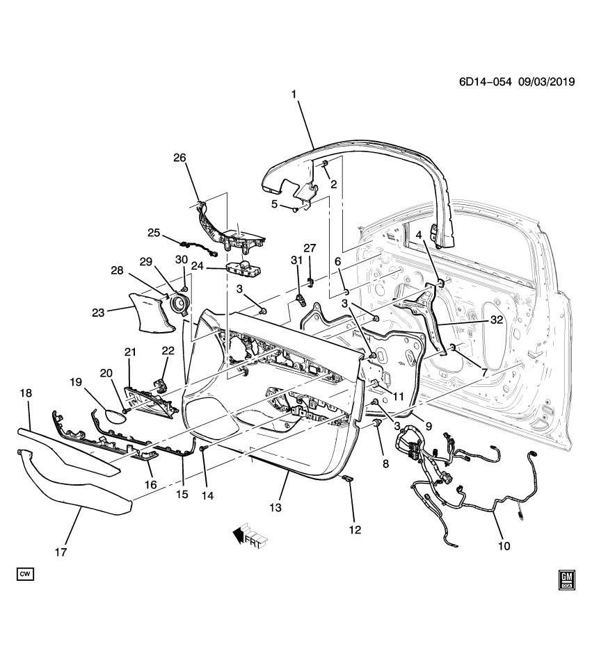 GM 84580653 Upper Molding
