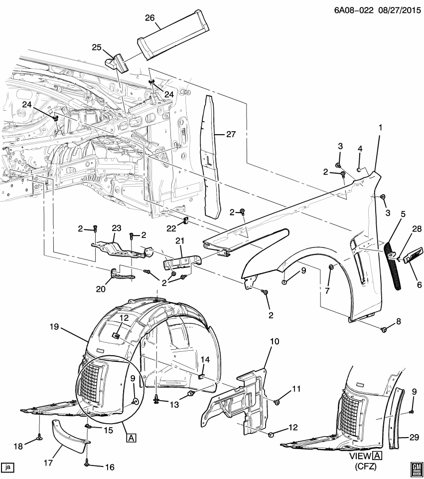 GM 22962804 Bracket-Headlamp