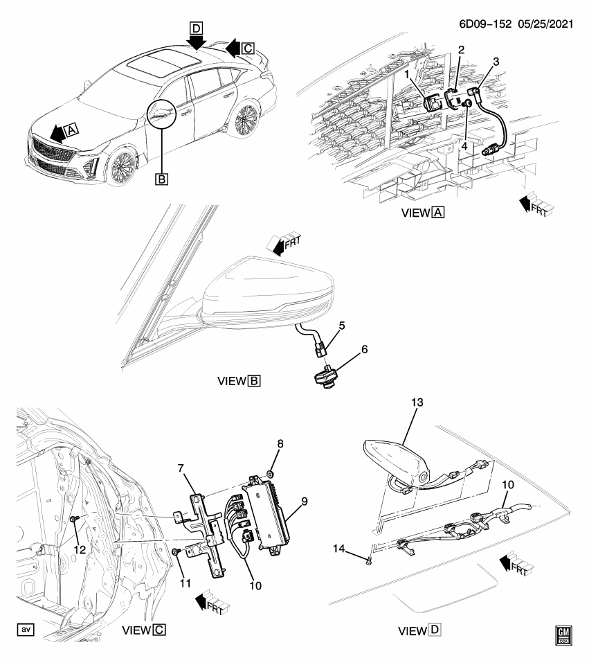 GM 85158332 BRACKET ASM-VIDEO PROCESSING MDL