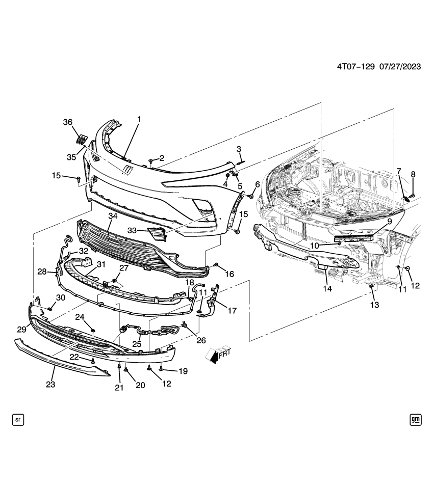GM 42772390 BRACKET-FRT W/H LNR
