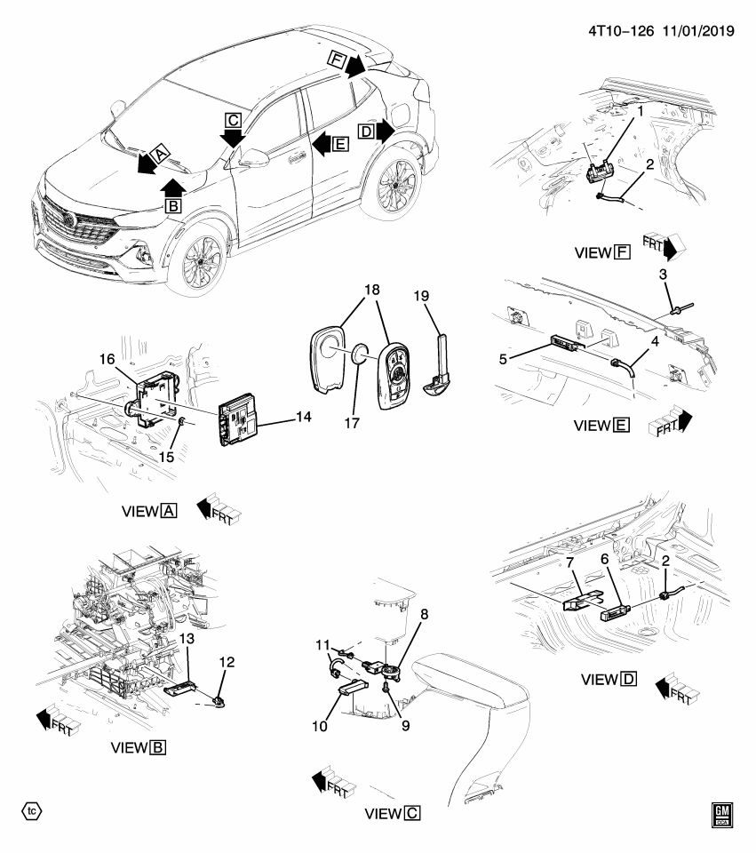 GM 42708617 ANTENNA PKG-LOW FREQ CNSL ECCN=5A991A