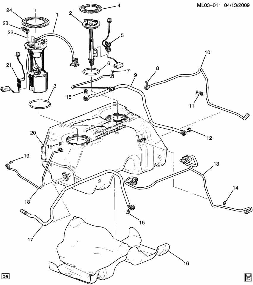 GM 23306379 Hose Asm-Fuel Tank Vent