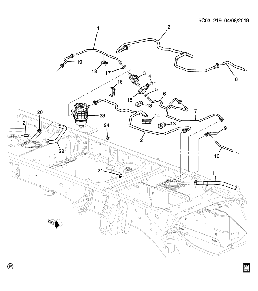GM 84983061 HOSE ASM-FUEL/WAT SEP INL