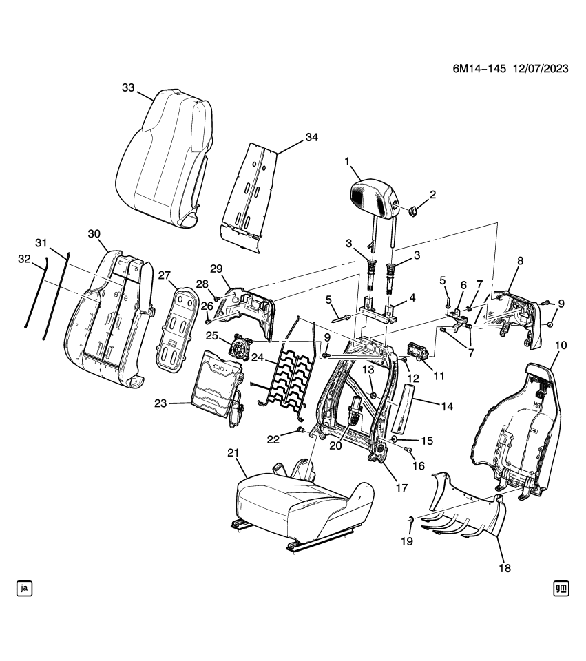 GM 11548557 Rivet, Front Seat Back Frame Reinforcement