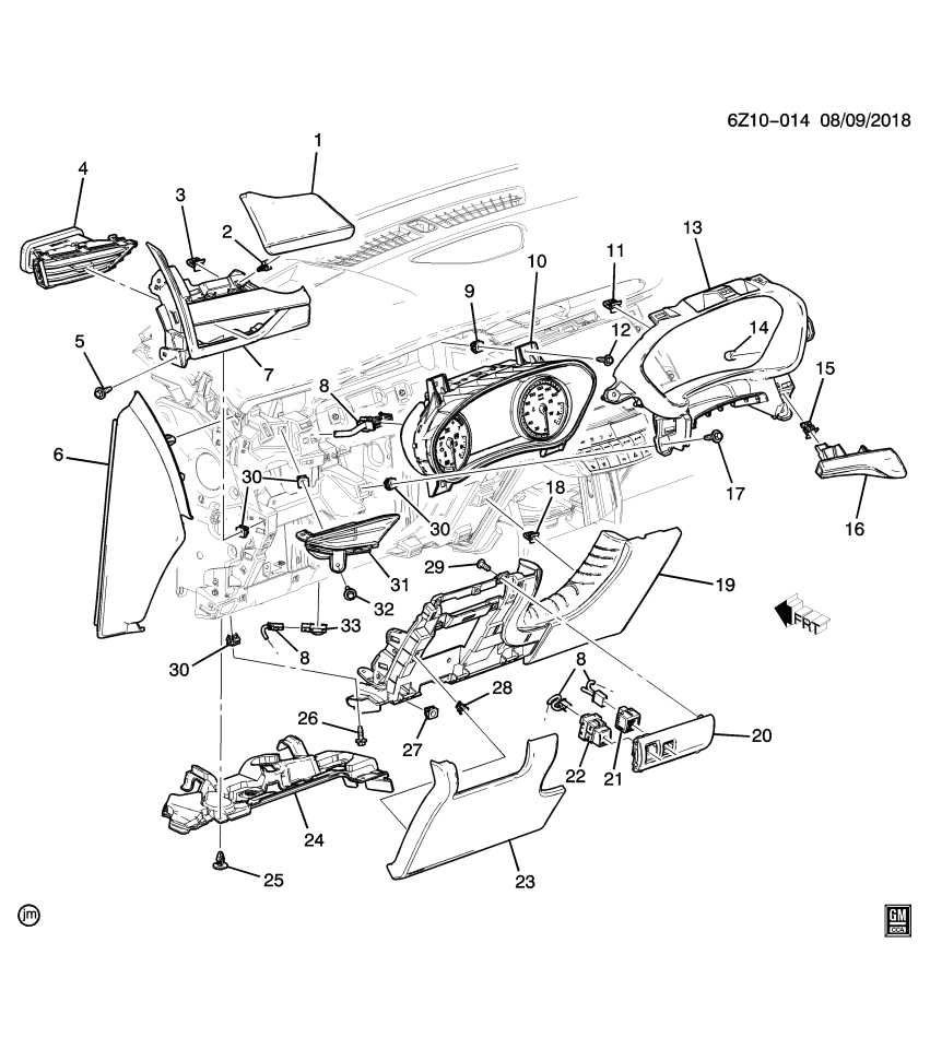 GM 84965330 Instrument Cluster